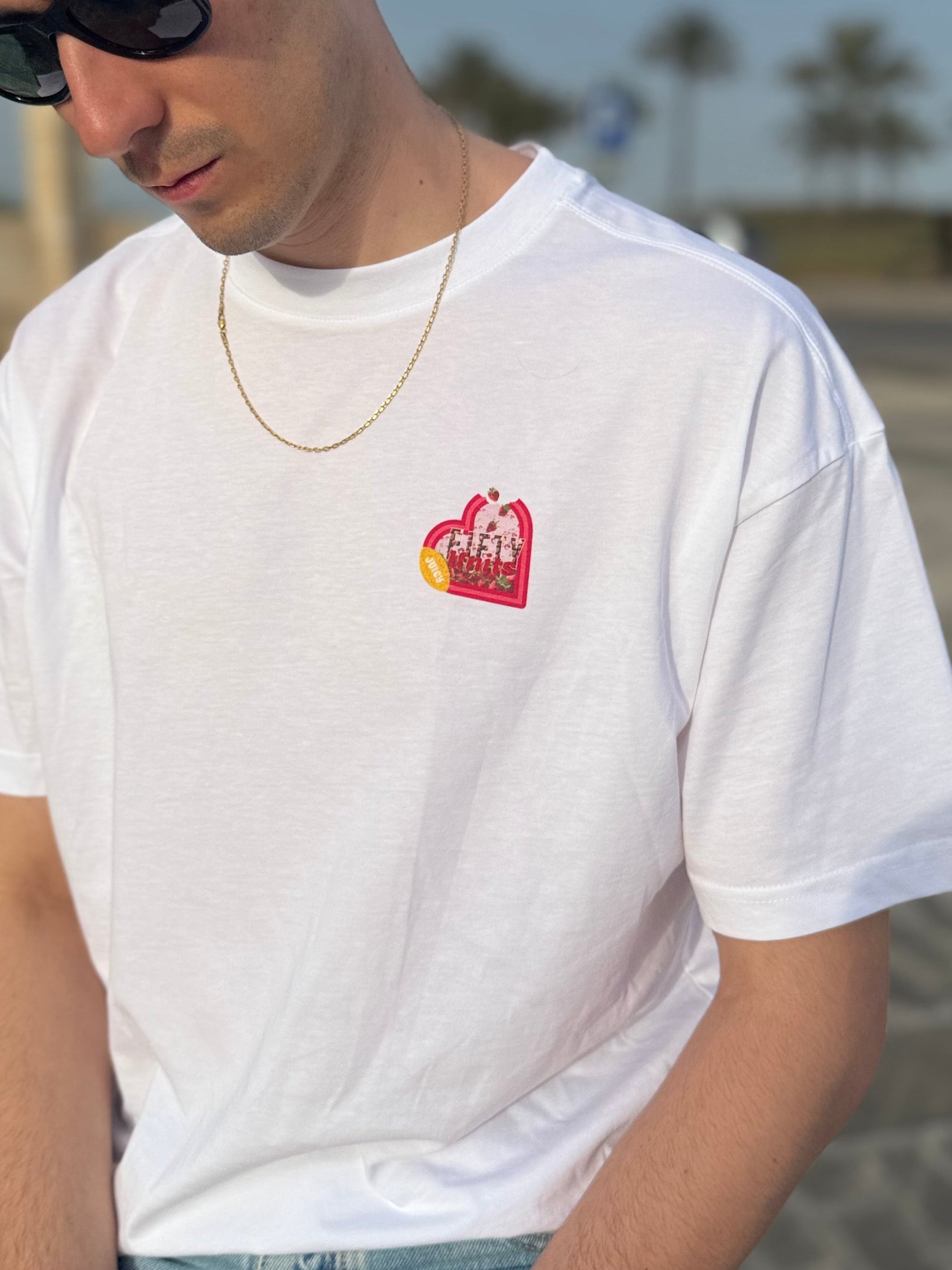 Camiseta Oversize Candy Heart Unisex | FIFTY UNITS