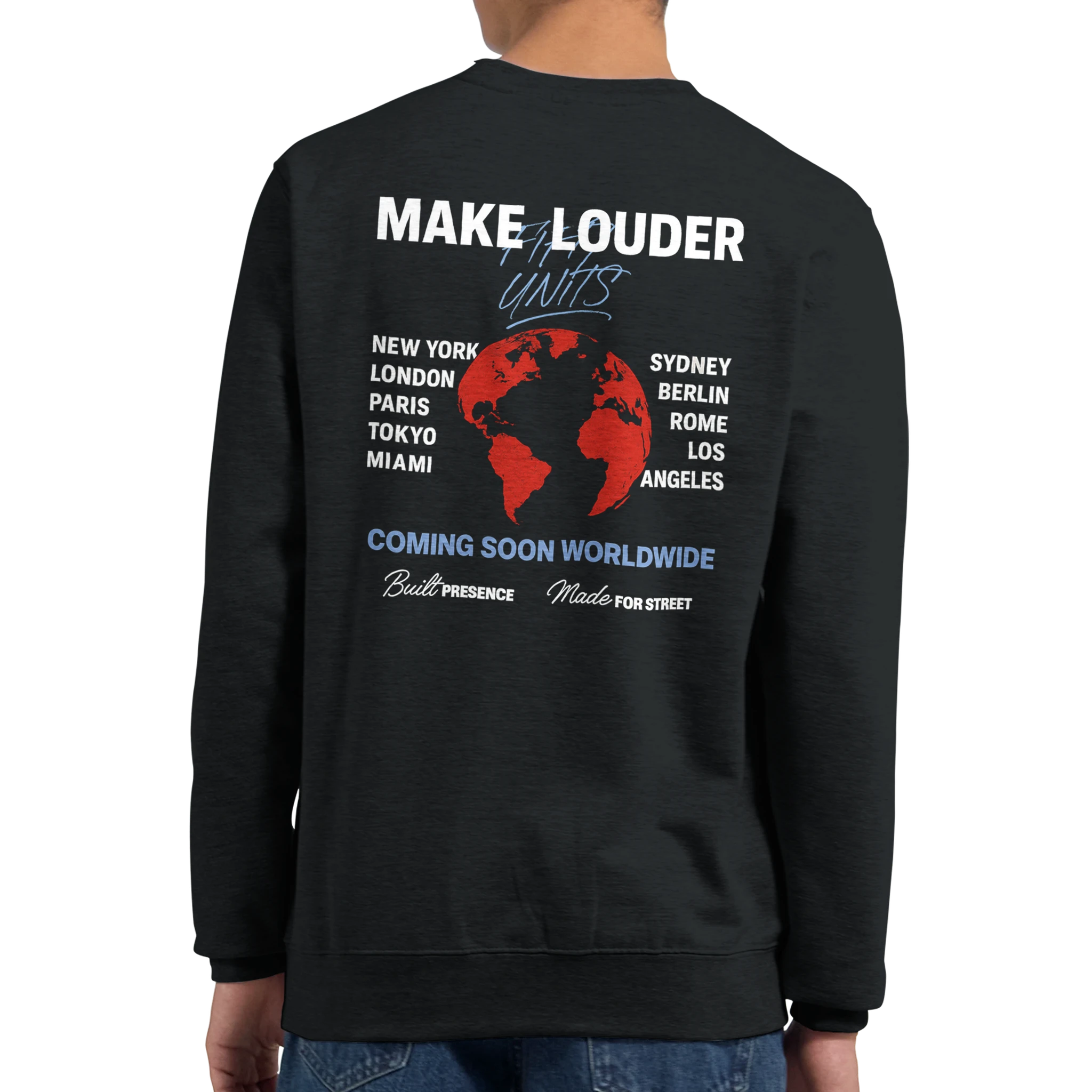 sudadera unisex premium worldwide