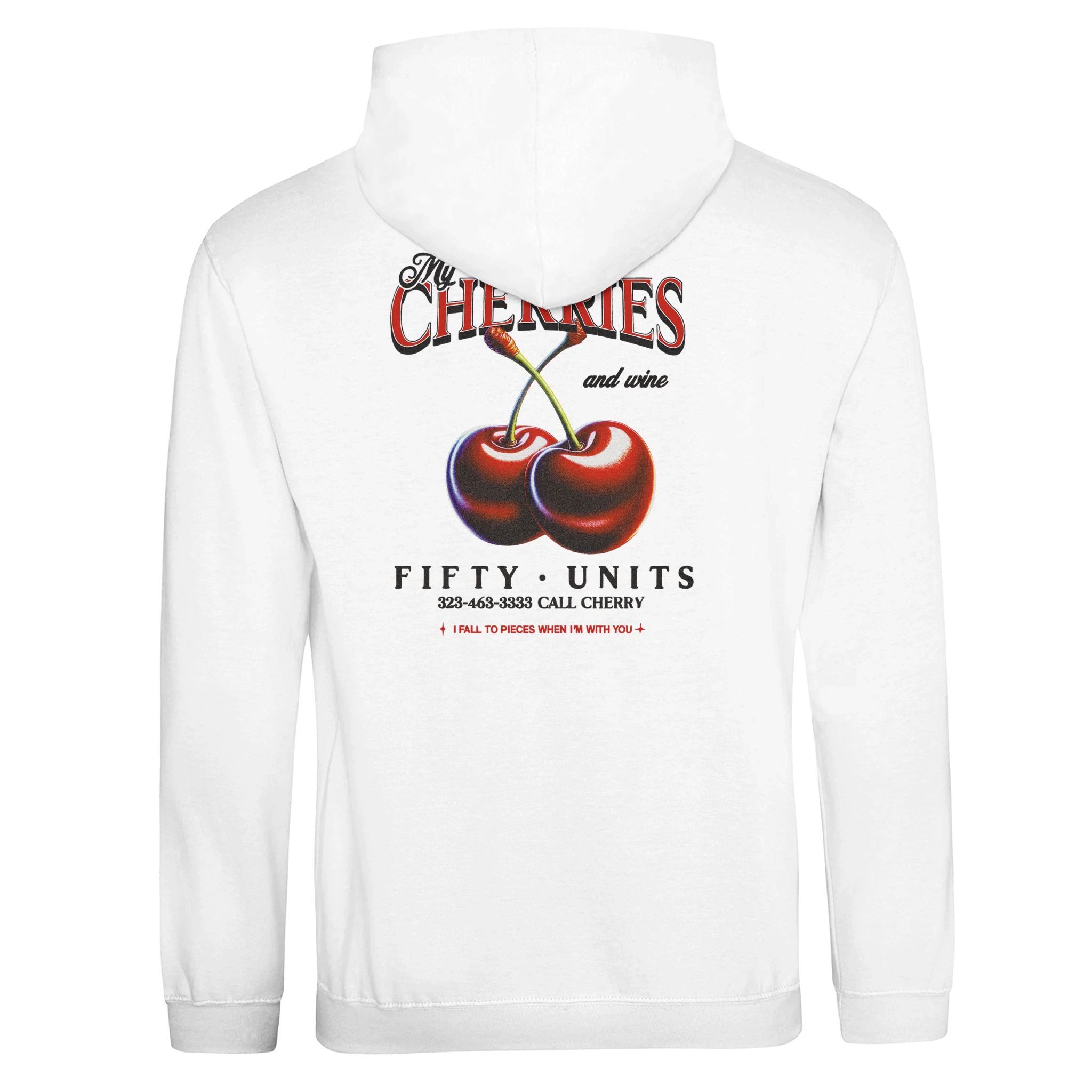 hoodie cherries fifty units – vista trasera
