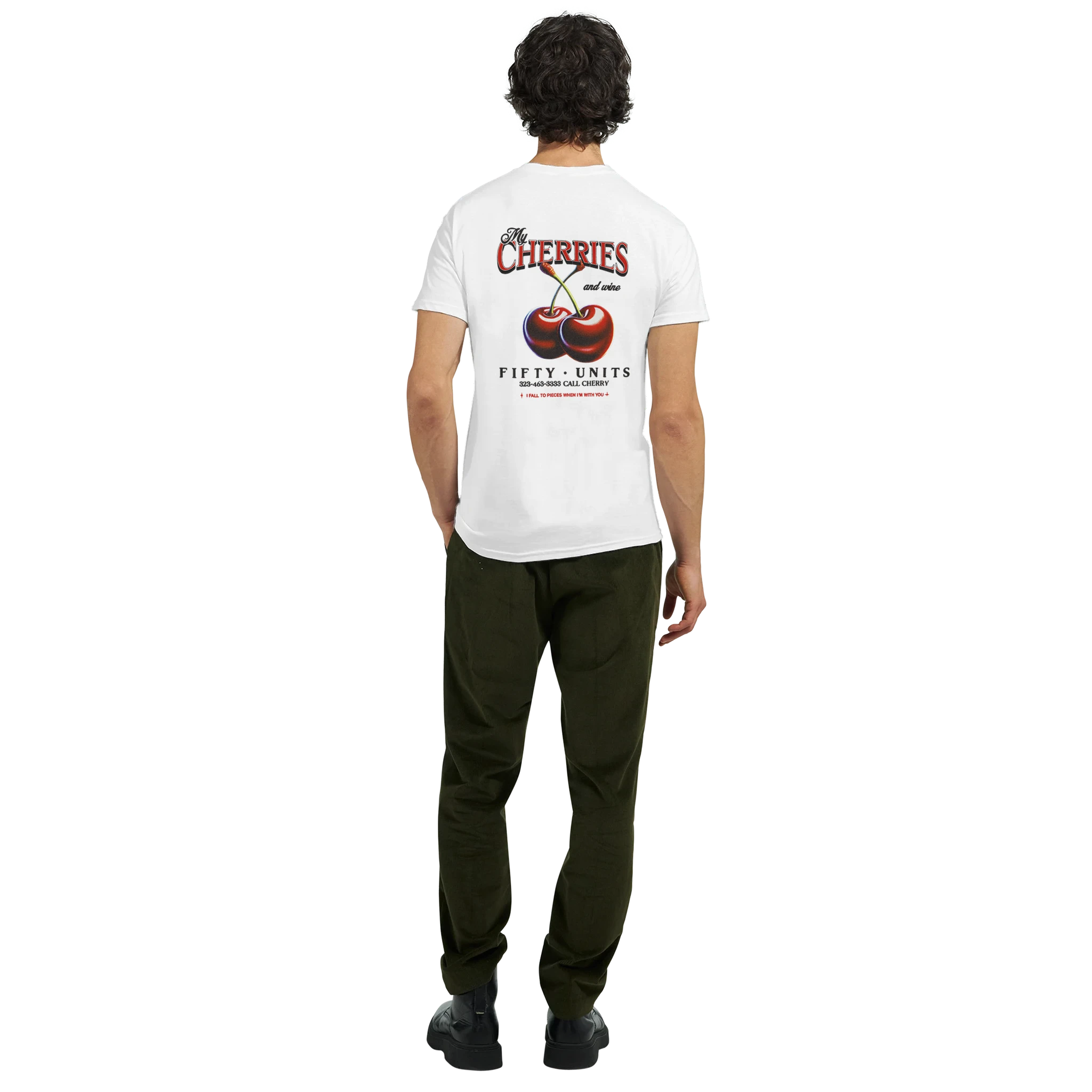 outfit camiseta cherries fifty units - chico