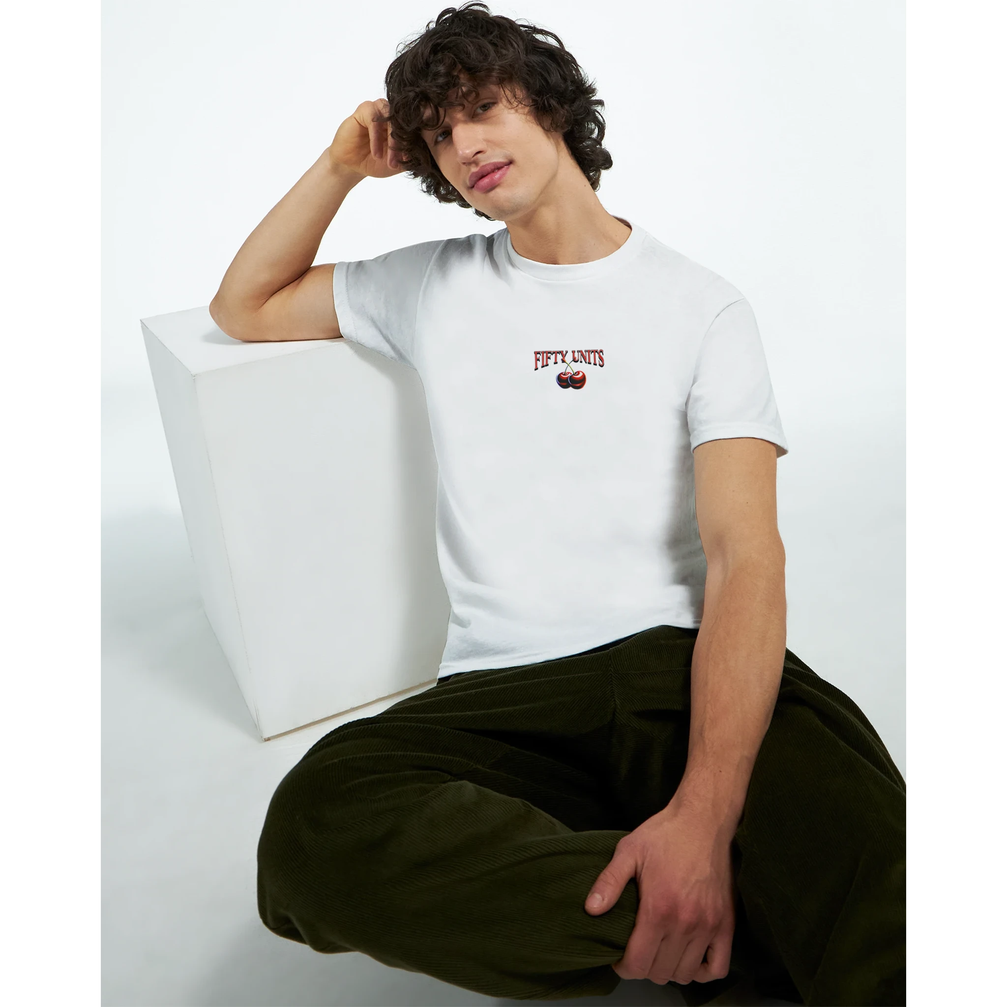 camiseta cherries fifty units vista frontal - chicos