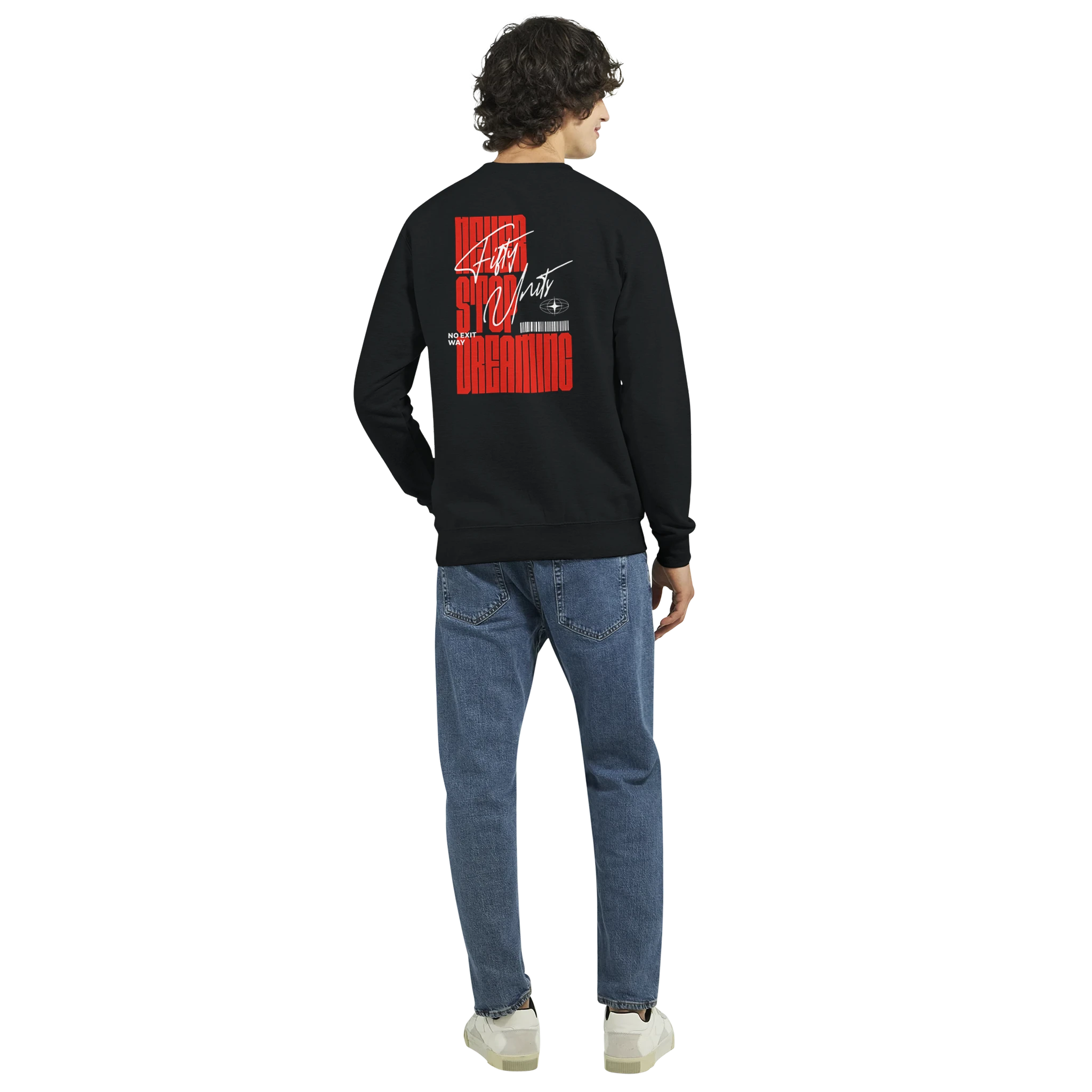 look urbano con sudadera never stop