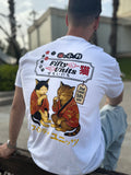 Camiseta Lucky Cats Regular Fit Unisex | FIFTY UNITS