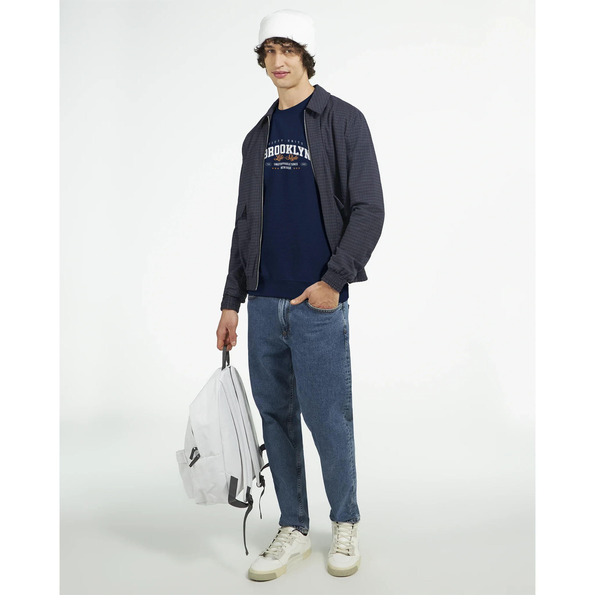 outfit urbano con sudadera street style fifty units