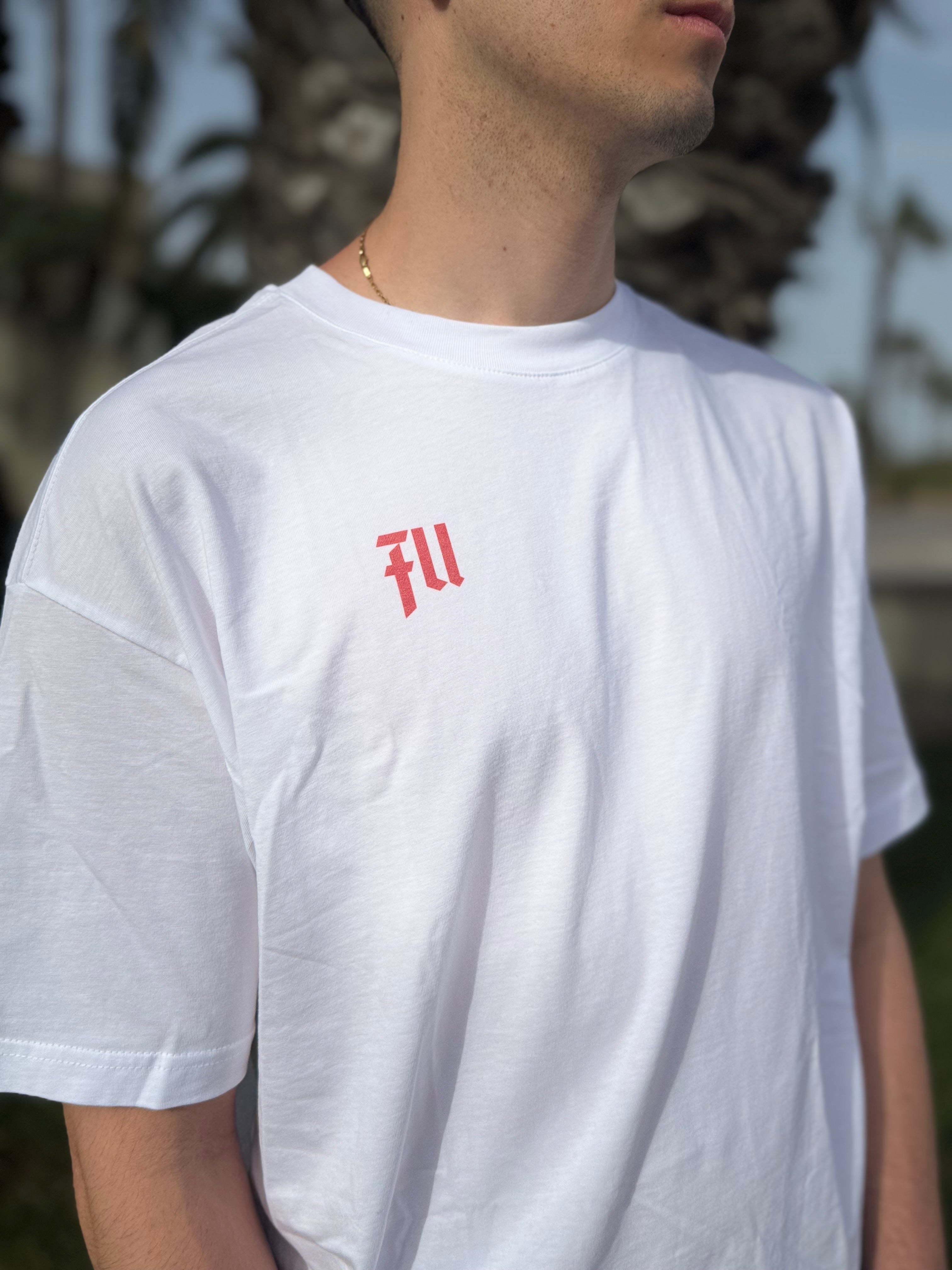 Camiseta Oversize Crop Rose & Snake Unisex | FIFTY UNITS