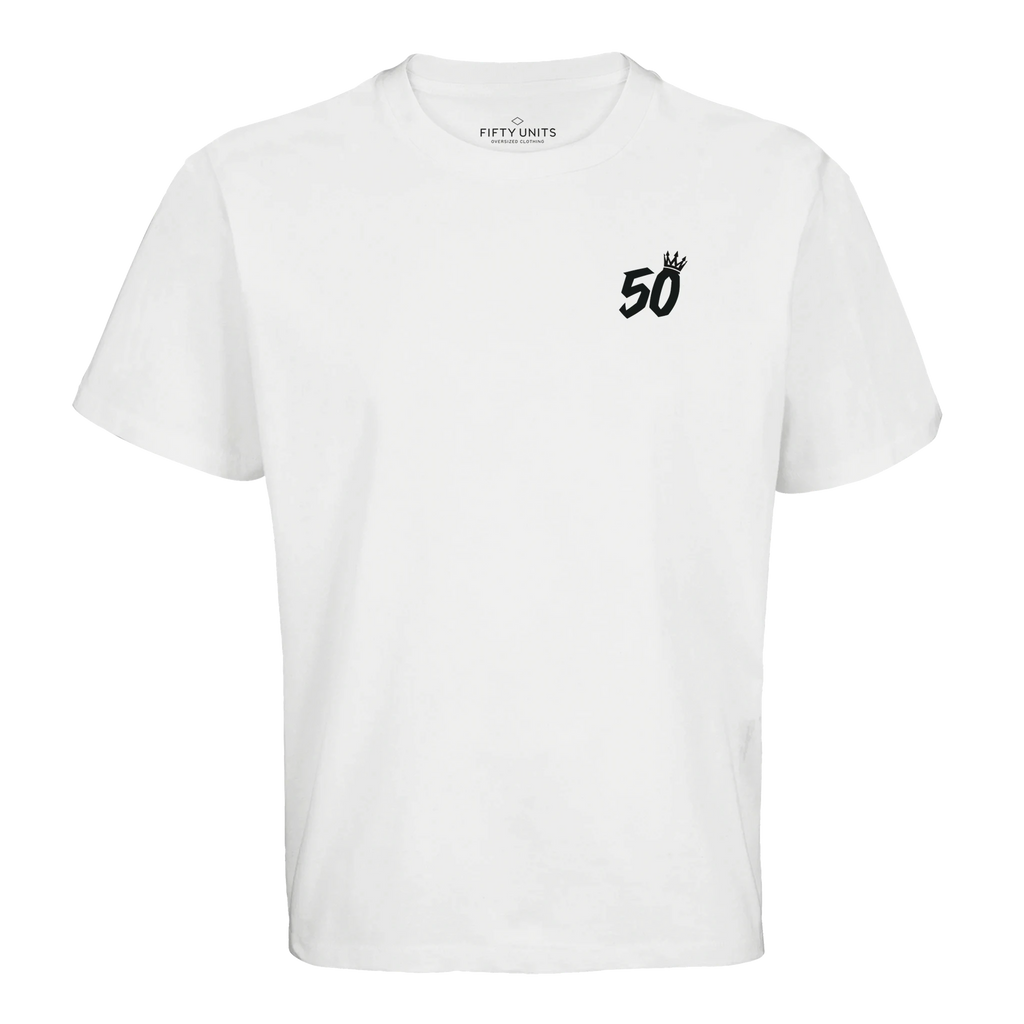 detalle logo corona camiseta oversize