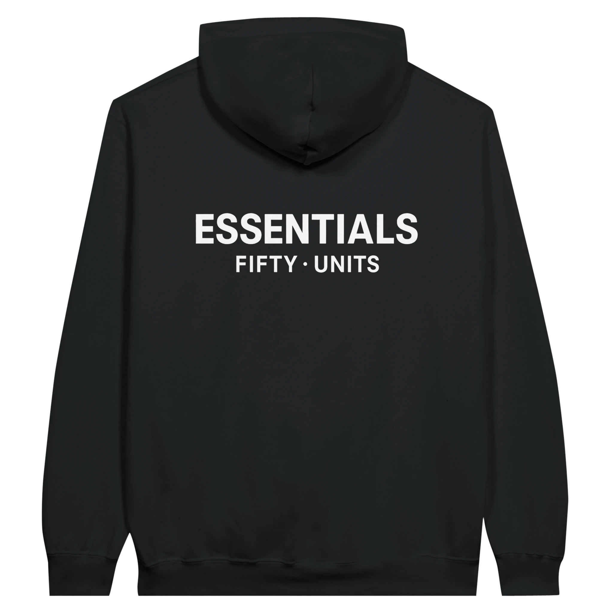 sudadera con capucha essential fifty units - black
