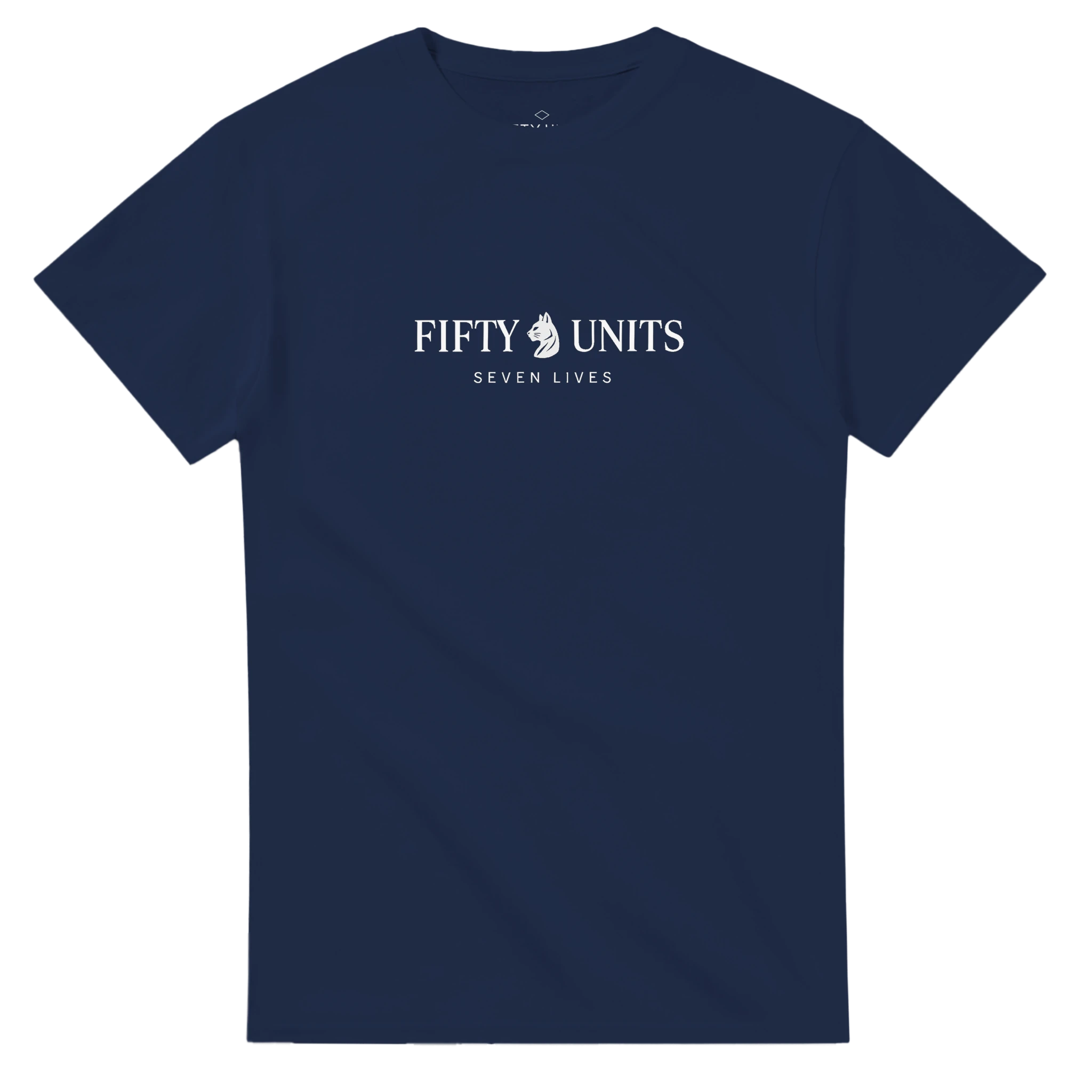 camiseta unisex fifty units x seven lives - Navy