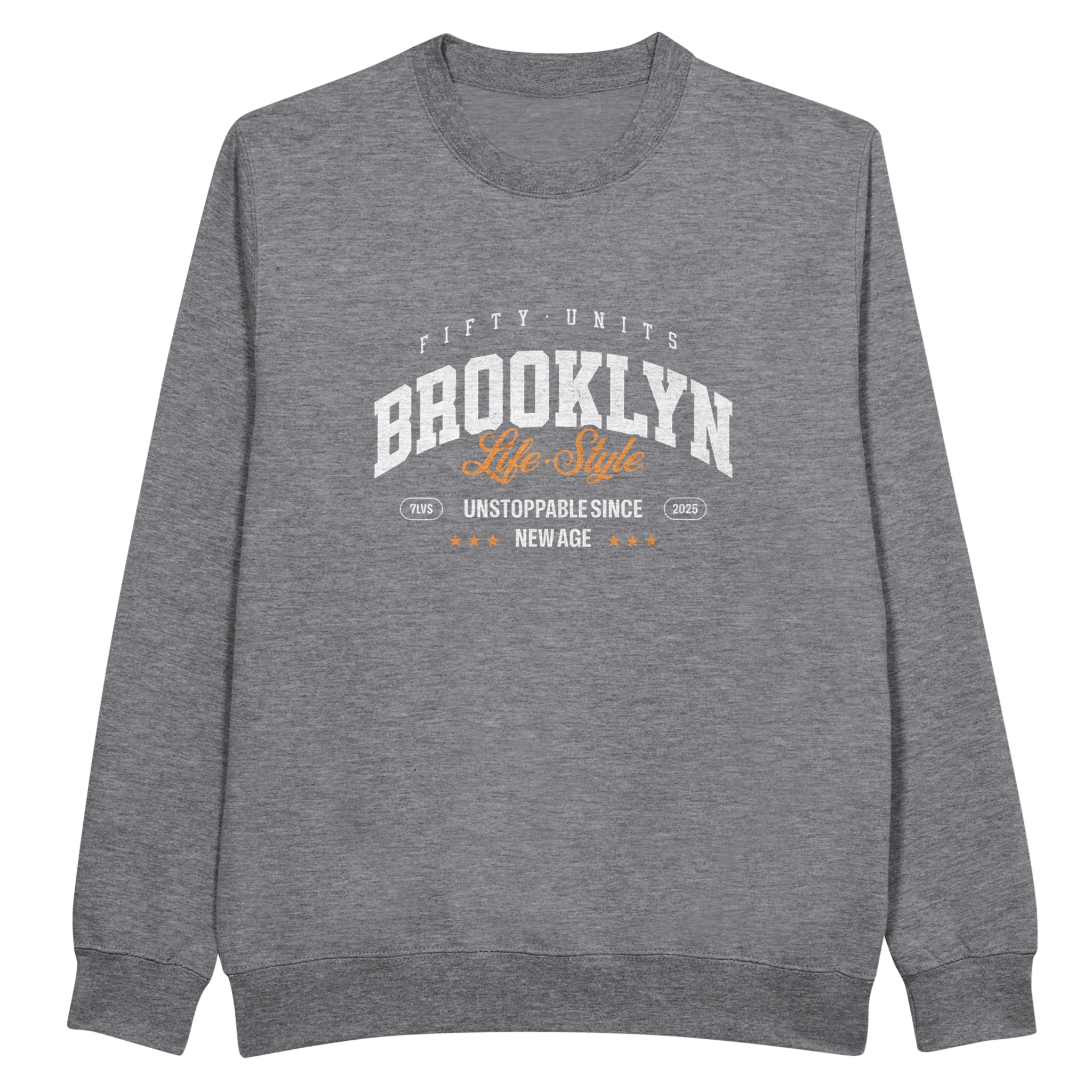 sudadera premium street style fifty units - Gris