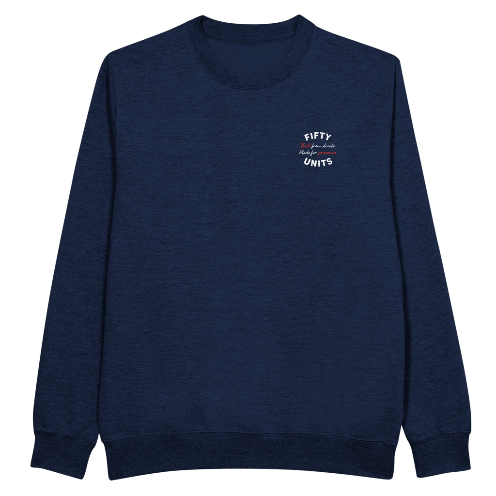 sudadera premium built presence fifty units - navy