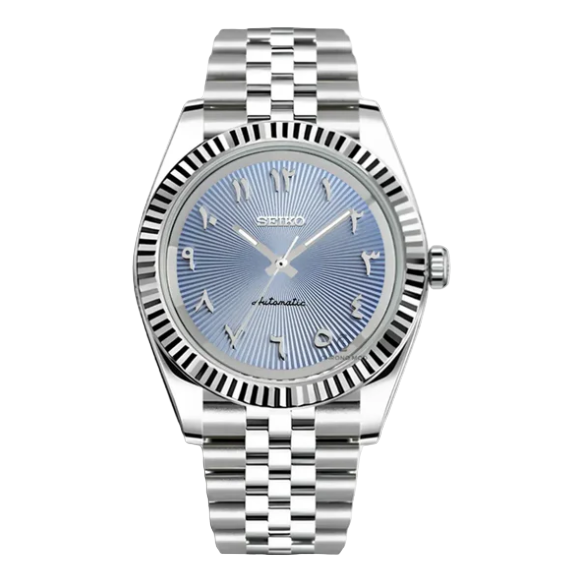 S.M. Datejust No-Date | Arabic Ice Blue