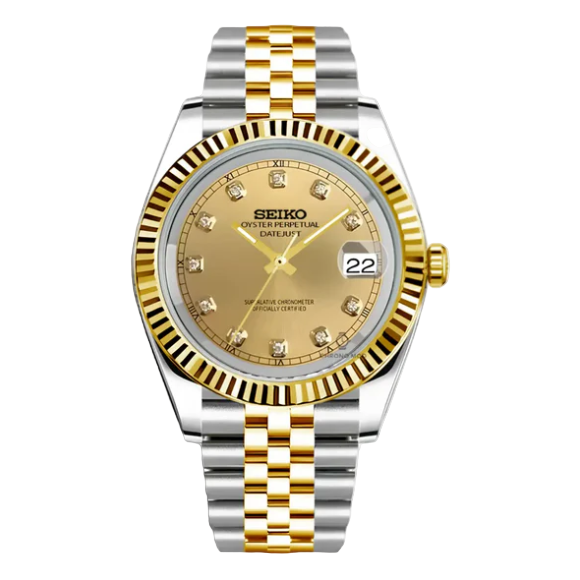 S.M. Datejust Gold | Zirconia Golden