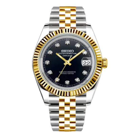 S.M. Datejust Gold | Zirconia Black
