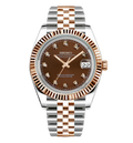 S.M. Datejust Rose Gold | Zirconia Chocolate