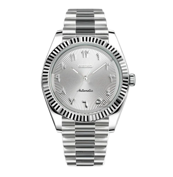S.M. Datejust No-Date | Arabic Silver