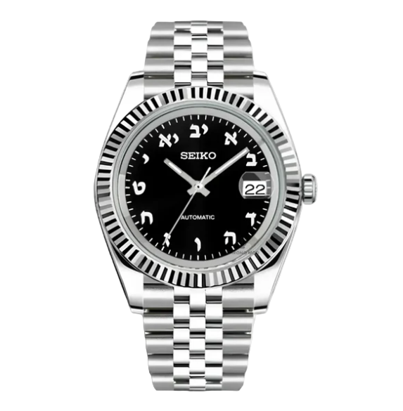S.M. Datejust | Hebrew Black