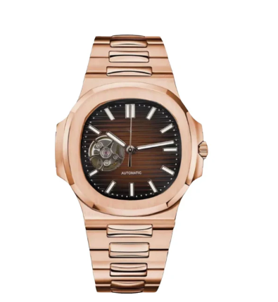 S.M. Nautilus Rose Gold | Chocolate