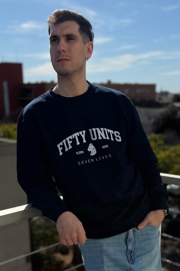 'FU x 7LVS' Premium Sweatshirt | FIFTY UNITS