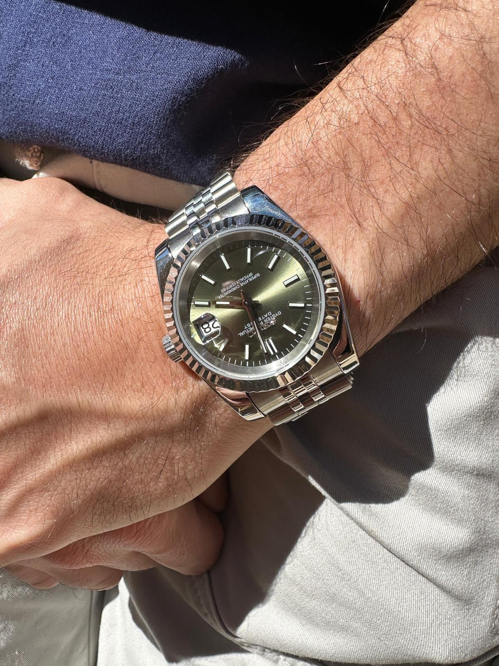 S.M. Datejust | Olive Green