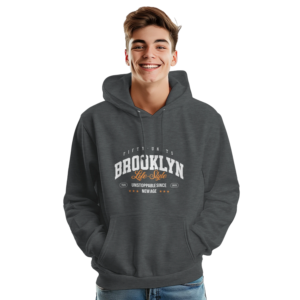 sudadera urbana fifty units brooklyn - chico