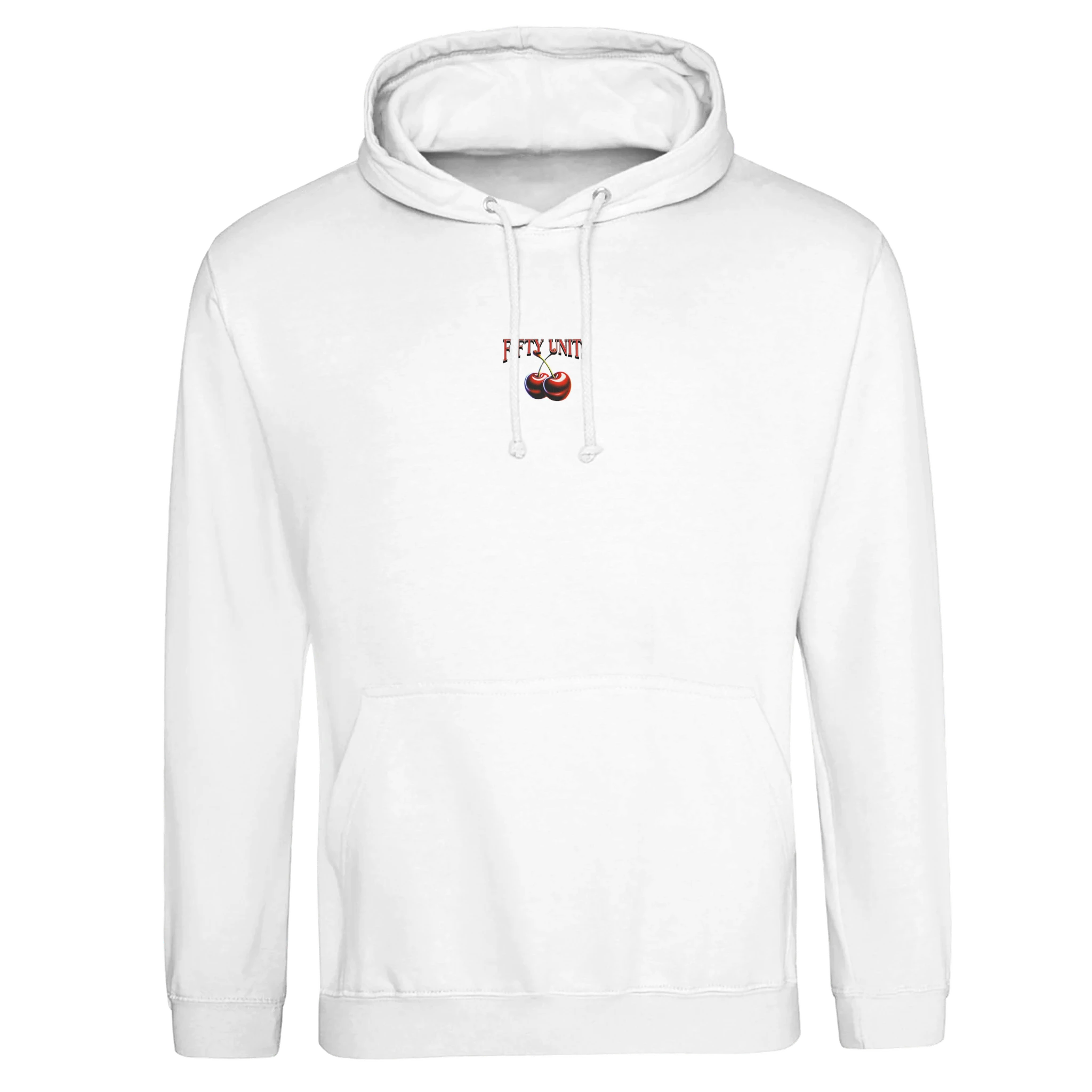 sudadera con capucha cherries fifty units – vista frontal