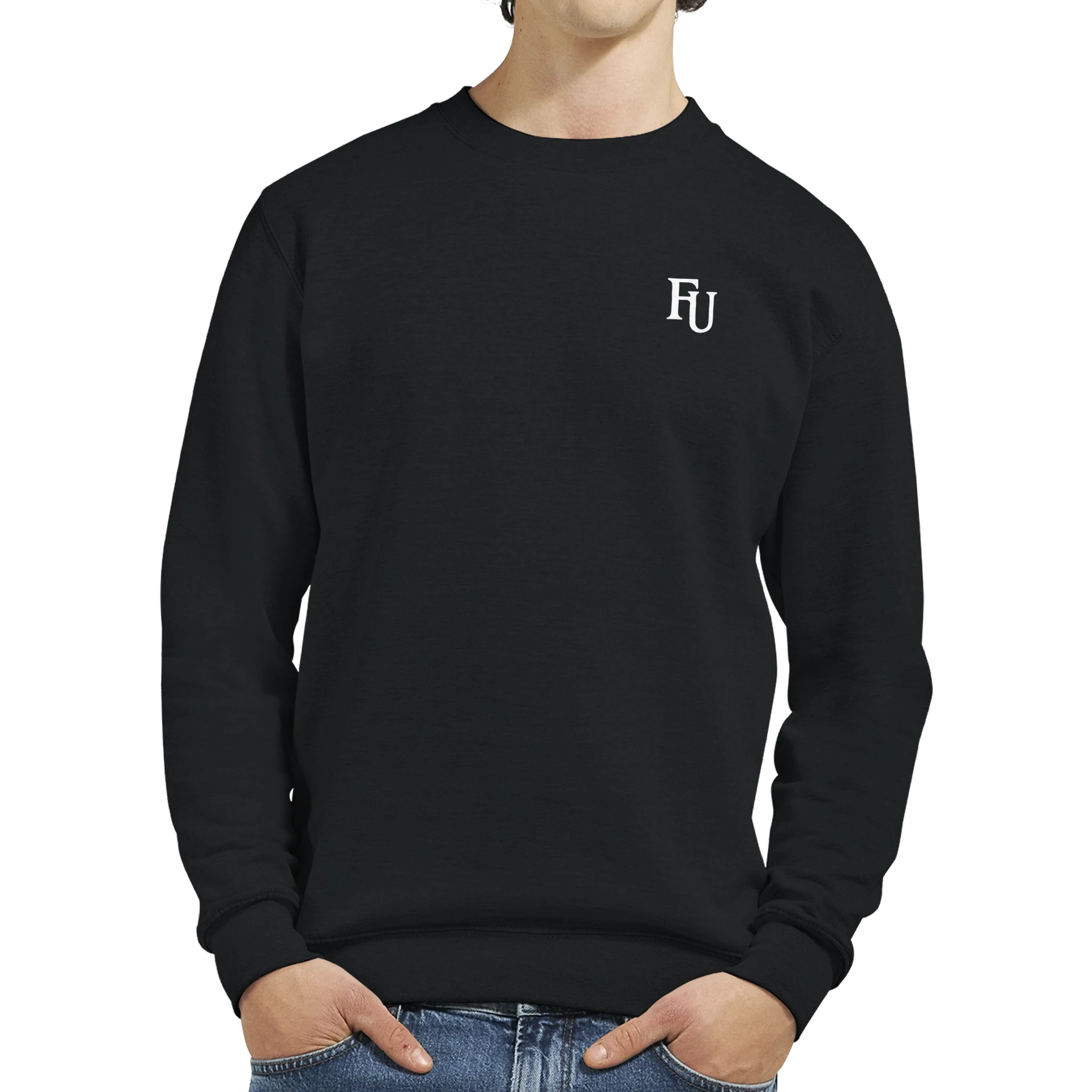 sudadera cuello redondo FU streetwear