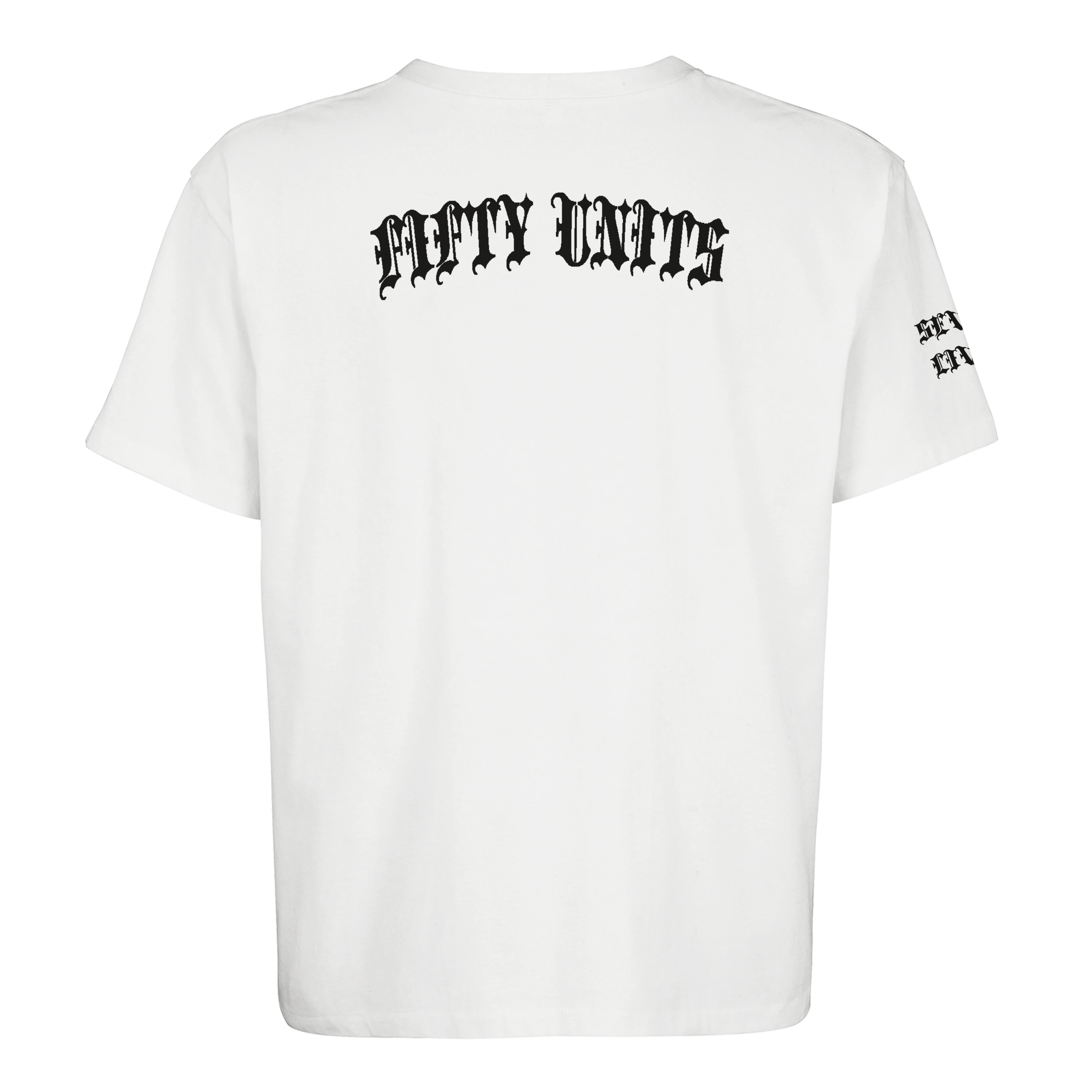 Camiseta unisex Oversize logo 'FU x SL' Black & White| FIFTY UNITS