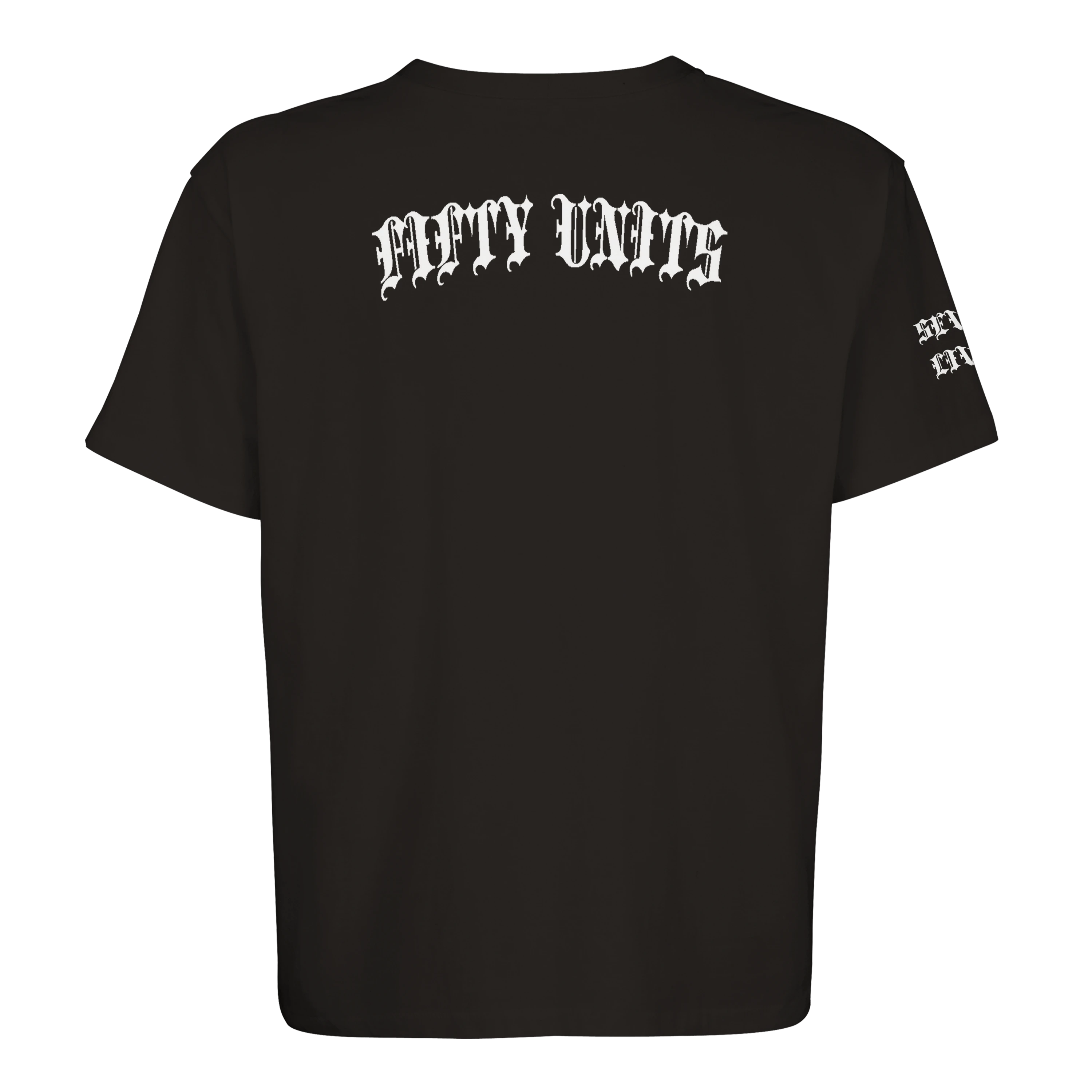 Camiseta unisex Oversize logo 'FU x SL' Black & White| FIFTY UNITS