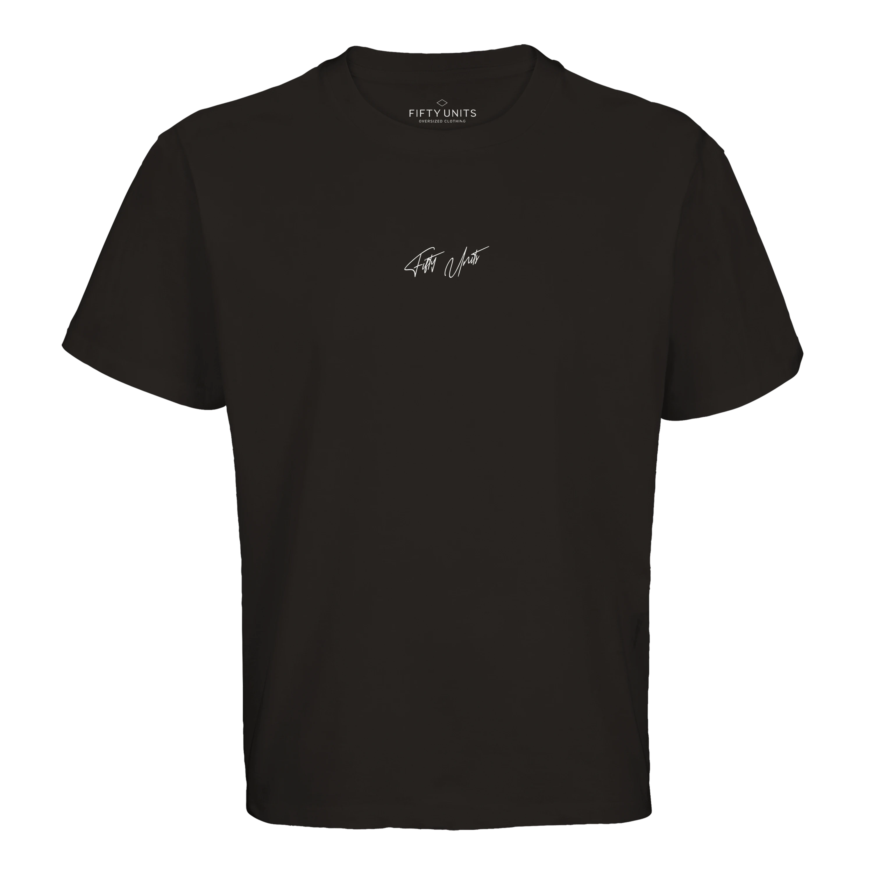 Camiseta unisex Oversize logo 'Cat' Black & White | FIFTY UNITS