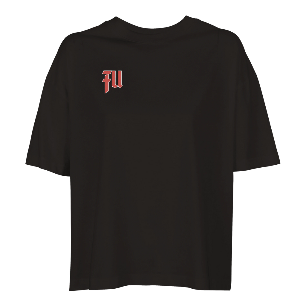 Camiseta Oversize Crop Rose & Snake Unisex | FIFTY UNITS