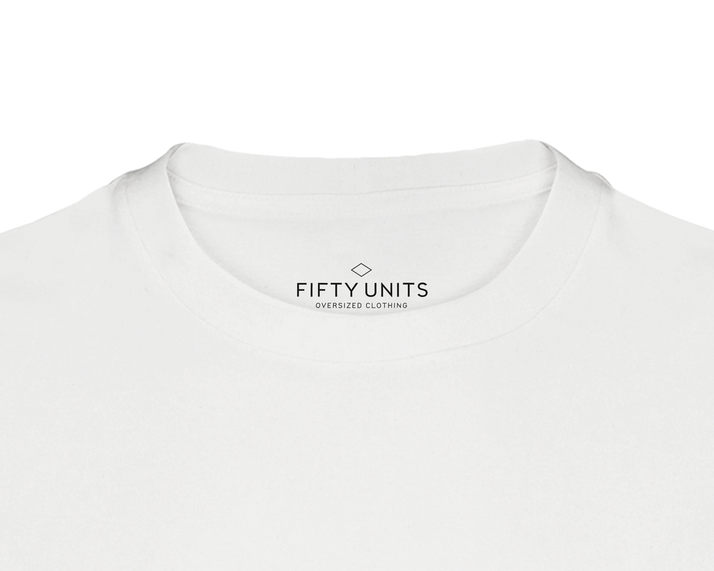 Unisex T-shirt Oversize logo 'Rose' Black &amp; White| FIFTY UNITS