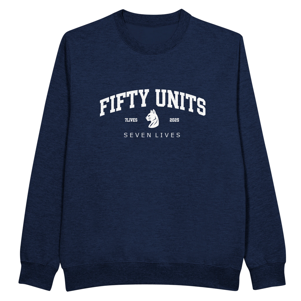 sudadera fu x 7lvs fifty units frontal - Navy