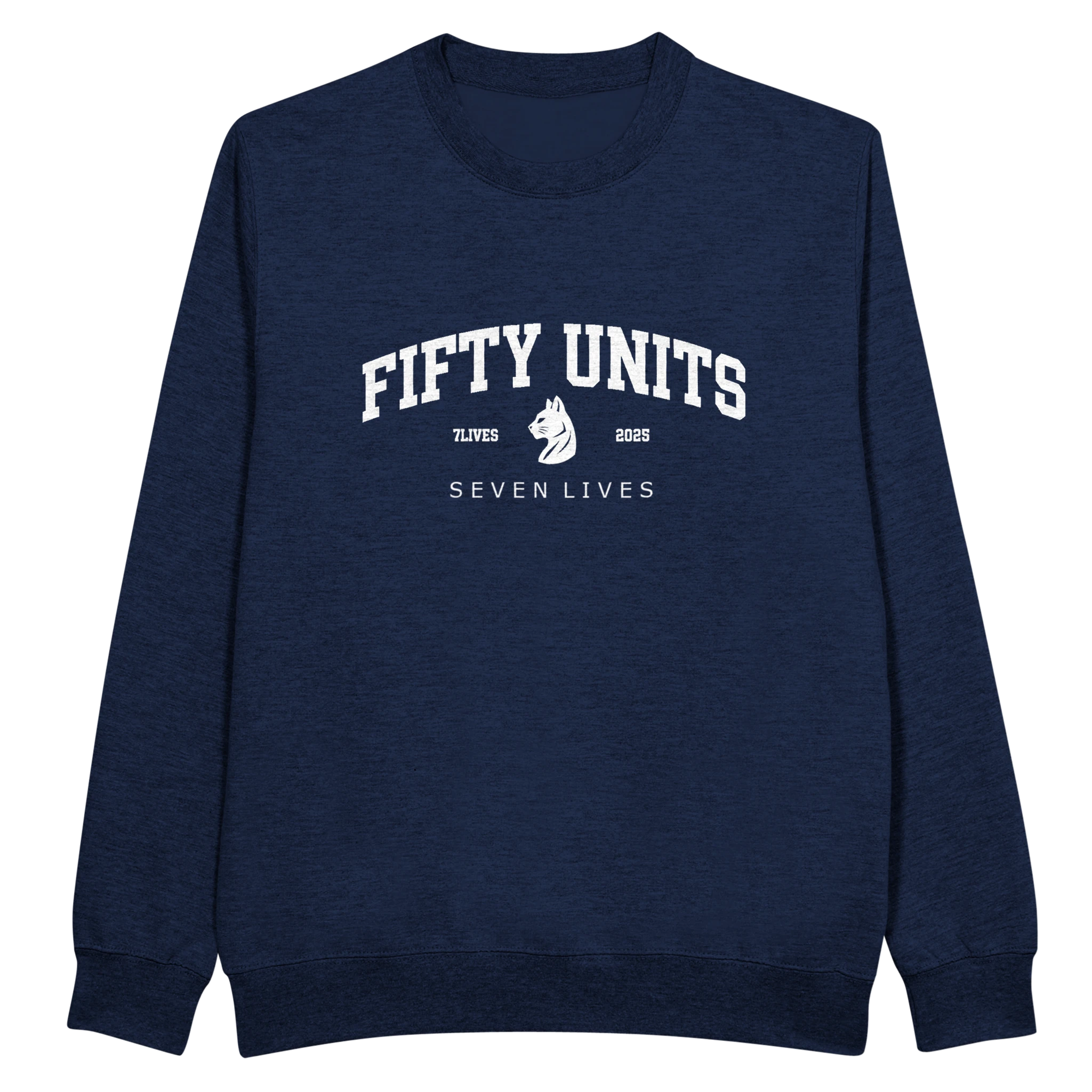 sudadera fu x 7lvs fifty units frontal - Navy