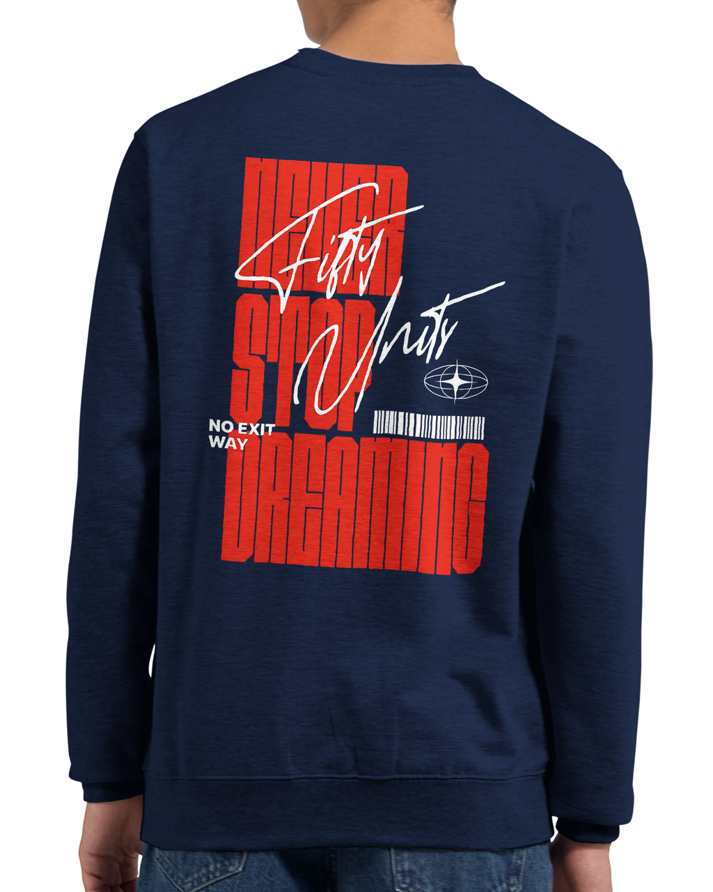 Sudadera prémium 'Never Stop Dreaming'  | FIFTY UNITS