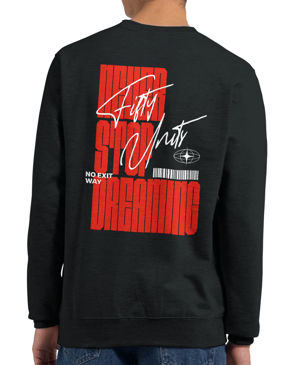 Sudadera prémium 'Never Stop Dreaming'  | FIFTY UNITS