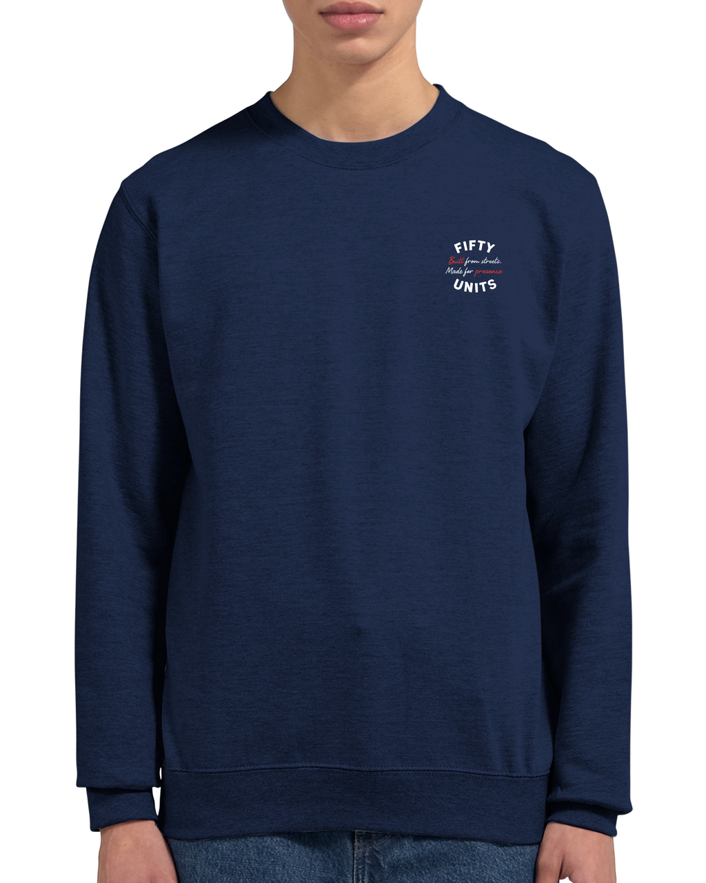 Sudadera prémium 'Built Presence'  | FIFTY UNITS